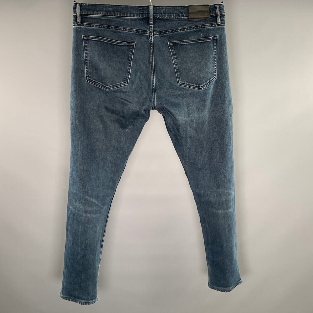BURBERRY BRIT Size 36 Navy Wash Cotton Straight leg Jeans - Picture 2 of 8
